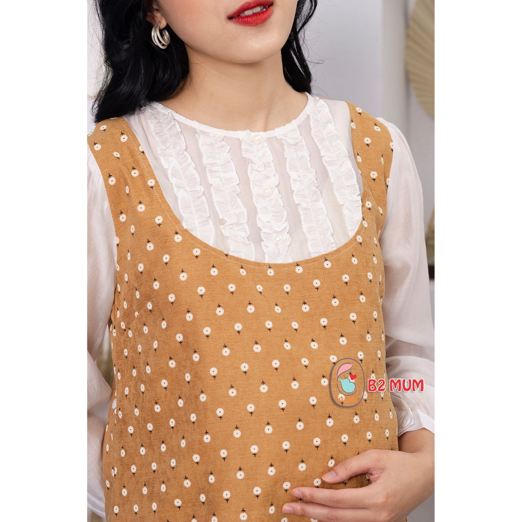 V293 Yếm liền nhung tăm hoa vàng