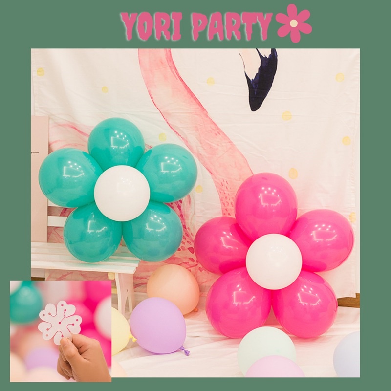 Dụng Cụ Kết Bóng Hình Hoa Cúc Trang Trí Sinh Nhật - Yori Party