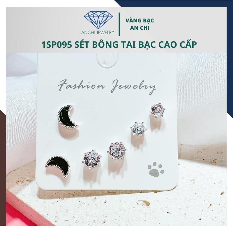 Combo 3 đôi bông tai nam / nữ , bạc ta sáng đẹp - An chi jewelry - NHIỀU MẪU ĐỒNG GIÁ