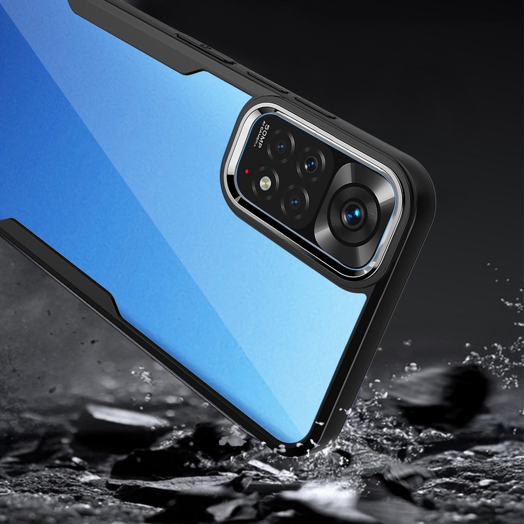 Ốp điện thoại KOOSUK acrylic trong suốt khung camera mạ 2 trong 1 cho Xiaomi Redmi Note 11 S Pro 11s 4G