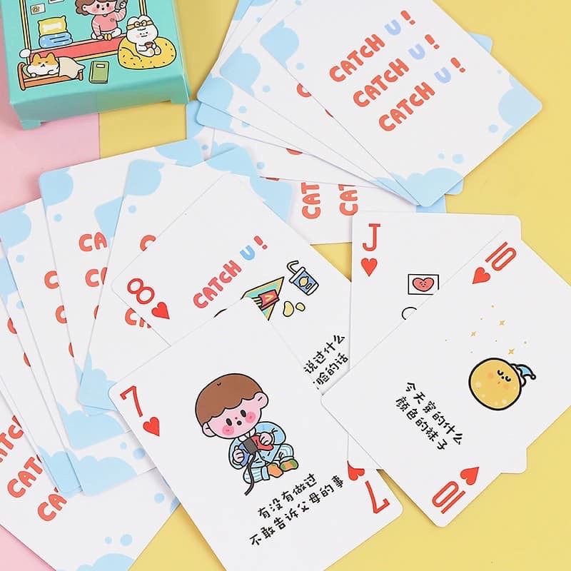 Bộ Bài Tây Poker 52 Lá Hình Hoạt Hình Siêu Kute
