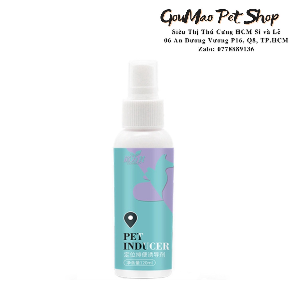 [Rẻ vô địch] Dung dịch xịt hướng dẫn chó mèo đi vệ sinh đúng chỗ INDUCER 120ml