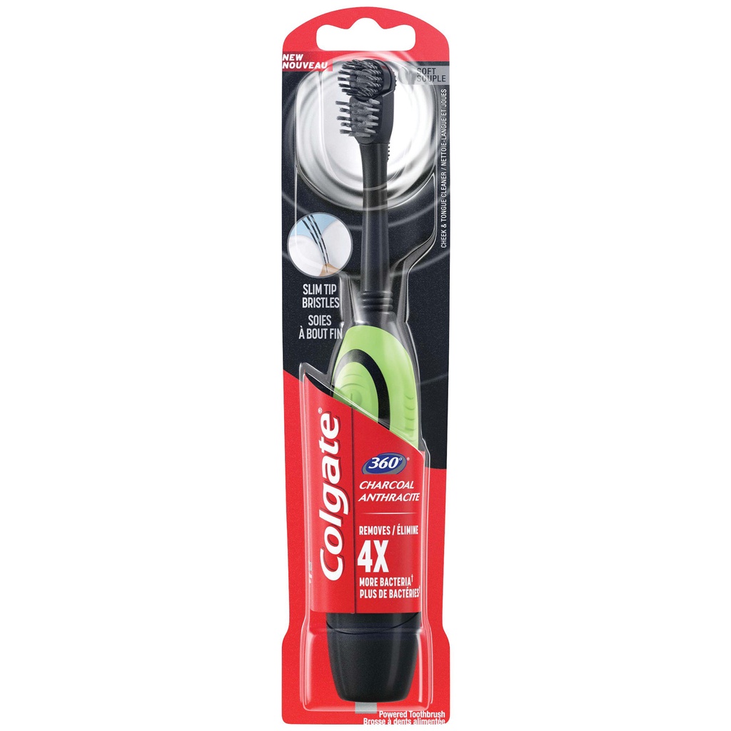 Bàn chải pin Colgate xoay 360 độ 4X, 5X hàng Mỹ