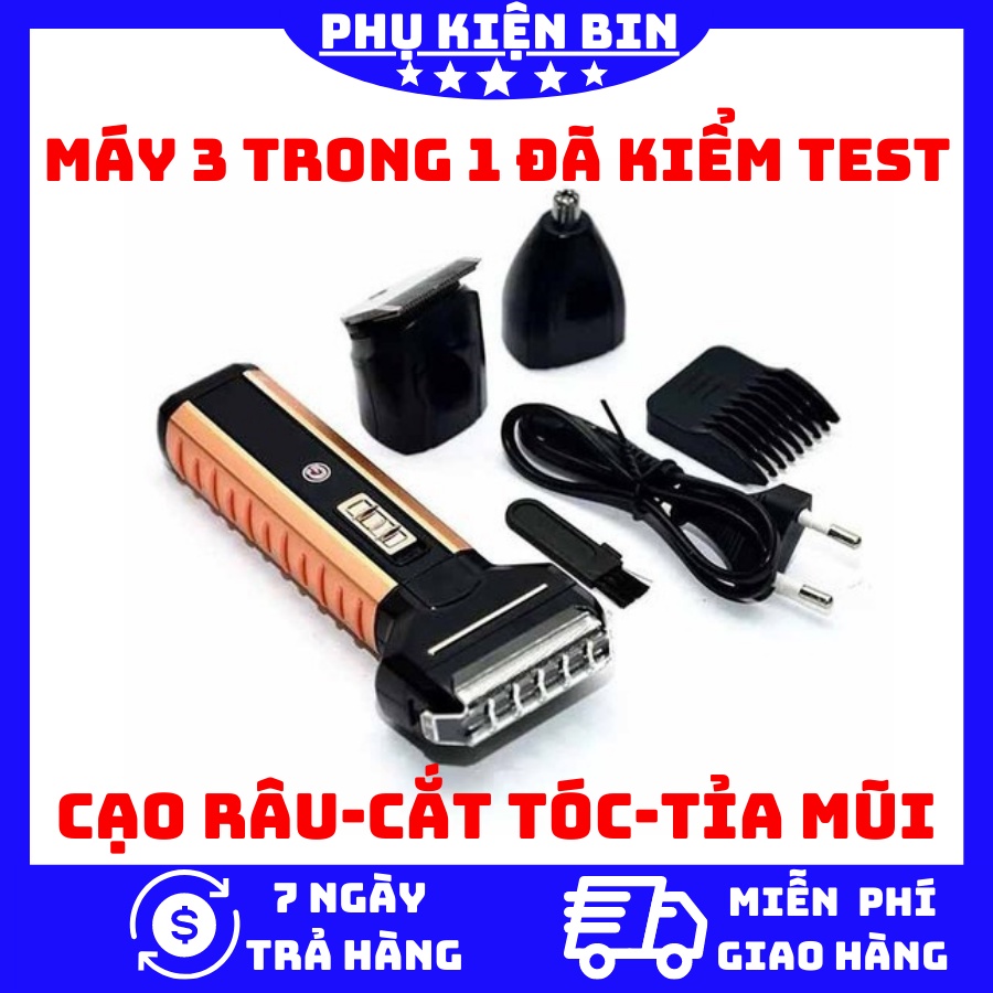 Tông Đơ Cắt Tóc Không Dây Chuyên Nghiệp 3 trong 1, Tông Đơ Cho SALON, Gia Đình