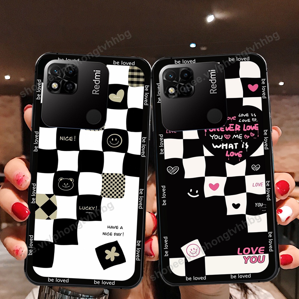 Ốp lưng XIAOMI REDMI 10A mẫu bearbrick kaws trái tim caro cực đẹp cực đẹp siêu hot cute