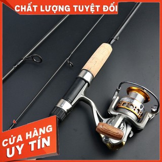 Cần Câu Lure SPIN V6 Cán Gỗ độ cứng M Thích hợp câu Lure câu Ngâm lăng xê CC-14