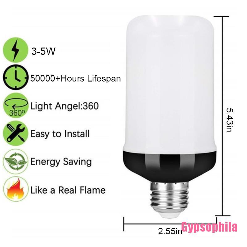 Bóng Đèn Led E27 Hiệu Ứng Lửa Dùng Để Trang Trí
