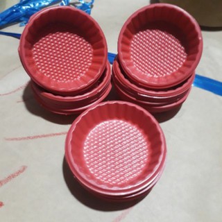 lốc 100 cái chén đựng tương màu đỏ