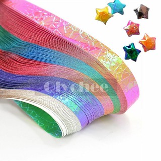 Set 90 giấy gấp sao may mắn ánh ngọc trai lấp lánh