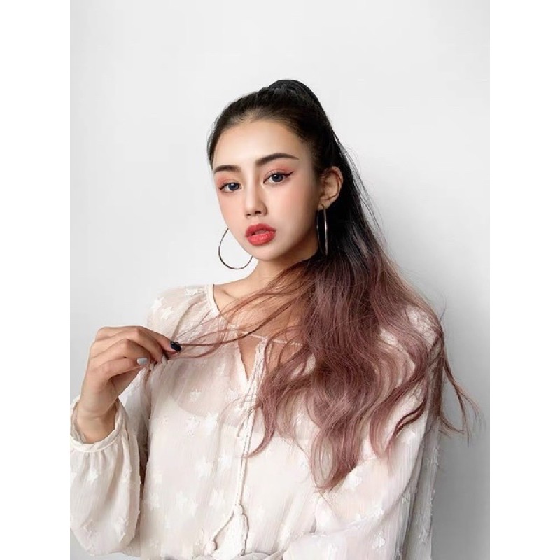 tóc giả ngoặm xù omber FREESHI❤️ n42