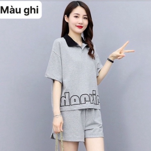 [FREE SHIP] Đồ bộ nữ thun đùi mặc nhà thời trang, 4 size từ 45-85kg