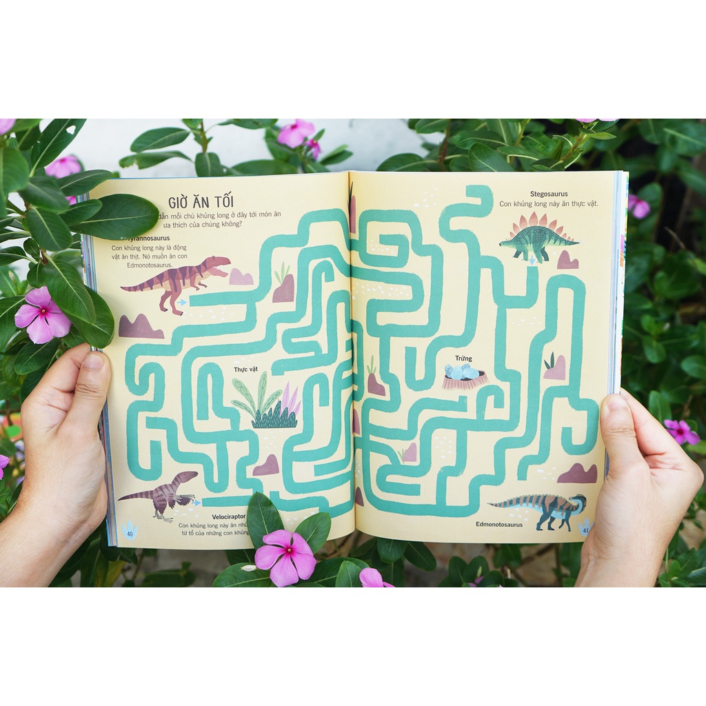 SÁCH - 60++ trò chơi rèn luyện IQ: Thế giới khủng long