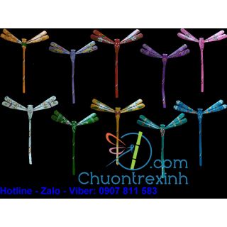 Combo 10 Chuồn chuồn tre đủ màu kích thước 12cm