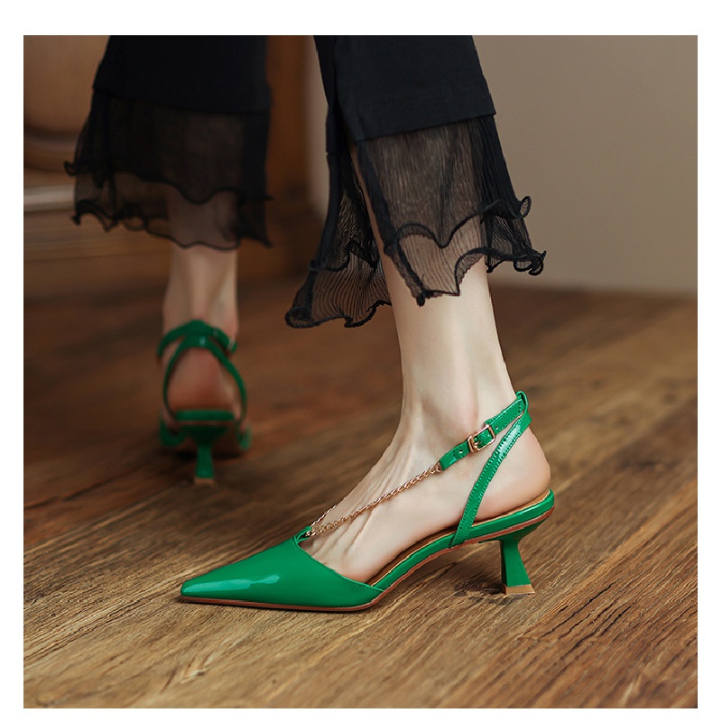 Giày Sandal Cao Gót Mũi Nhọn Thời Trang Mùa Hè Dành Cho Nữ
