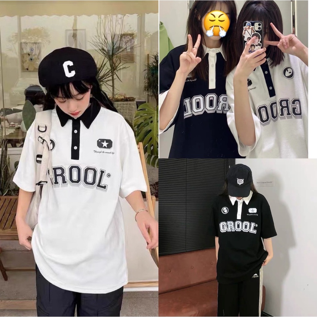 Áo polo crool NM chất bo cotton dầy, phối cổ trẻ trung năng động, hàng đẹp đứng from dáng