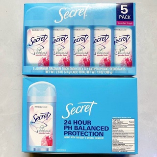 𝙘𝙝𝙪𝙗𝙗𝙮 - Lăn Nách Khử Mùi Secret USA Cho Nữ Invisible Solid ( Đủ Mùi )