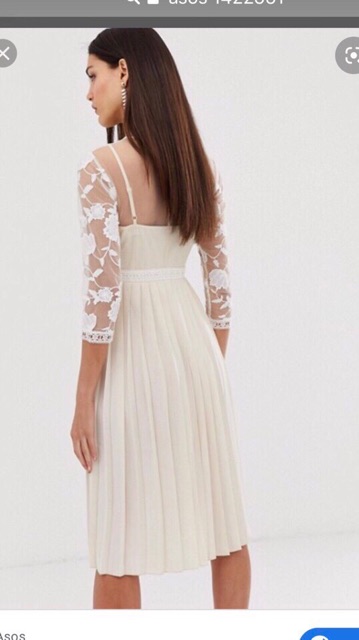 Đầm midi voan ren TOPSHOP