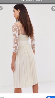 Đầm midi voan ren TOPSHOP