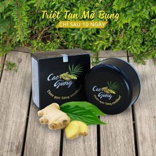 Cao gừng matxa tan mỡ
