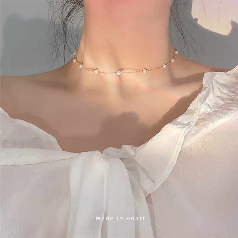 Vòng Cổ Đen Quyến Rũ Dễ Thương