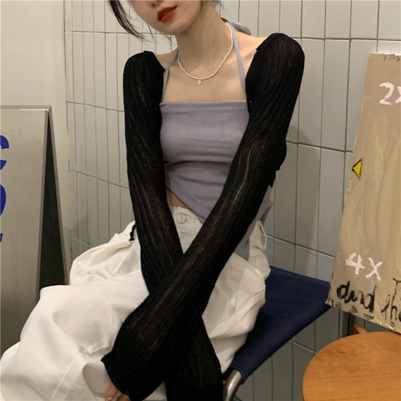 Áo khoác tay dài/ Áo dây COZOKC không tay quyến rũ thời trang cho nữ (có bán lẻ)