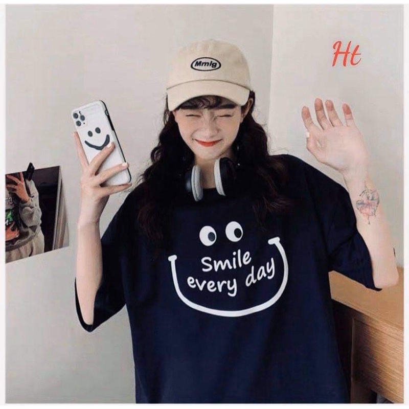 Áo phông mặt Smile liếc mắt TH6