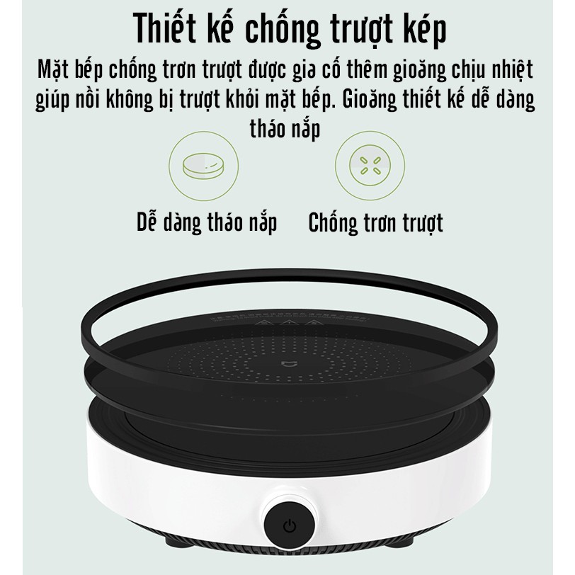 Bếp từ xiaomi Mijia Thông Minh DCL002CM youth version Nồi từ Mijia Induction Cooker GJT02CM Bếp từ đơn tròn cao cấp V124