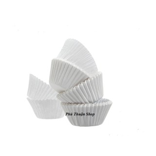 GIẤY LÓT BÁNH MUFFIN, CUPCAKE GIẤY MÀU TRẮNG SỐ 6 -500 CÁI