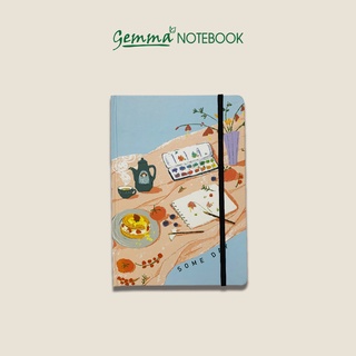 Gemma notebook - sổ tay bìa cứng a5 tea