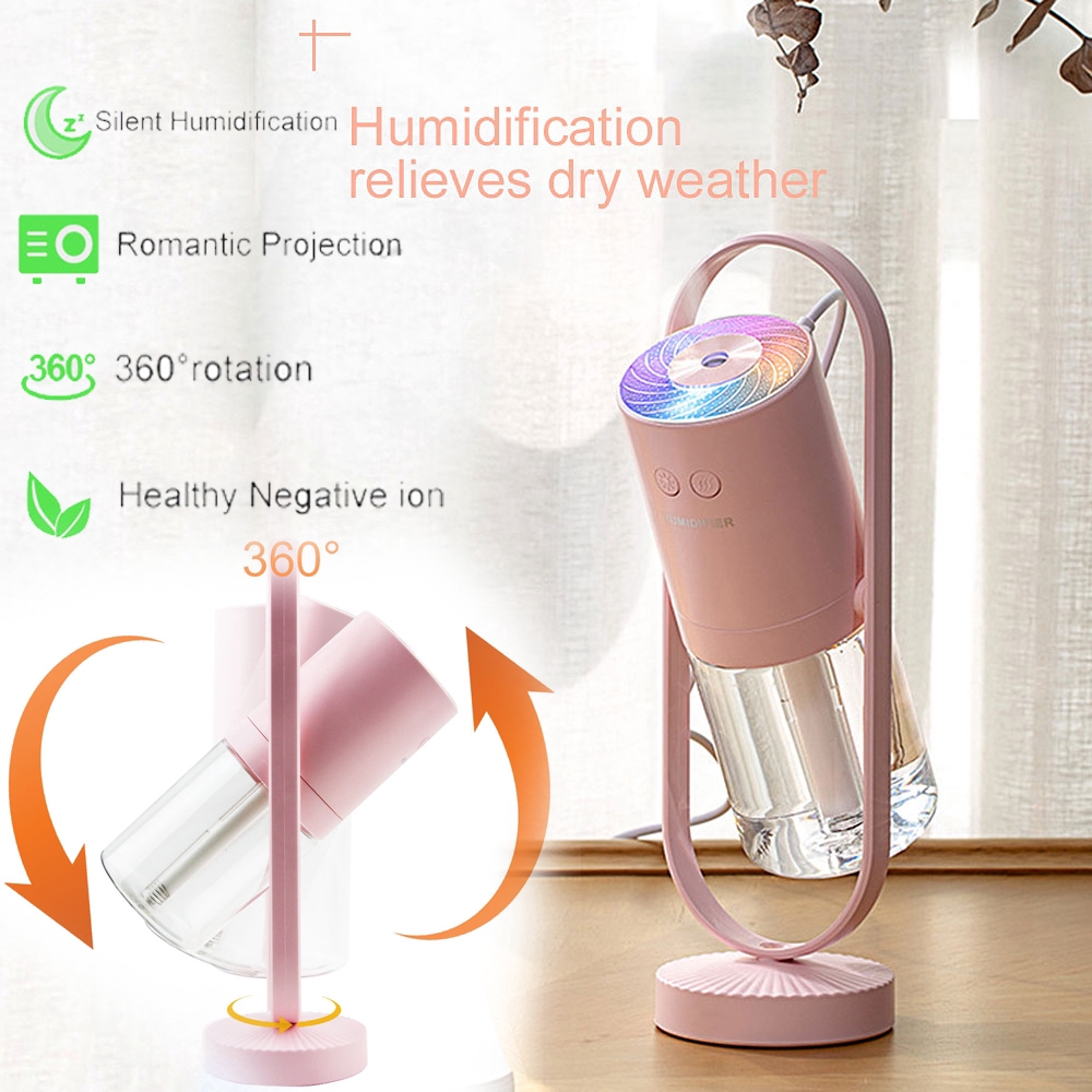 Máy Phun Sương Tạo Ẩm Mini Có Đèn LED Tiện Dụng