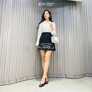 Chân váy ngắn thêu HT CCHAT