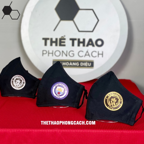 KHẨU TRANG VẢI BÓNG ĐÁ CLB MAN CITY