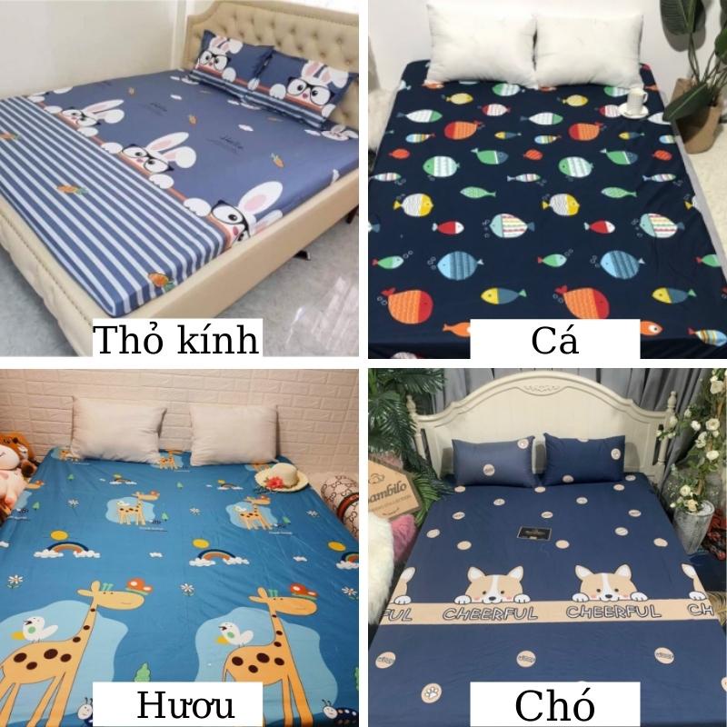 Ga chống thấm cotton ga chống thấm nước cho bé không nóng bí không ồn đệm dày 15-20cm