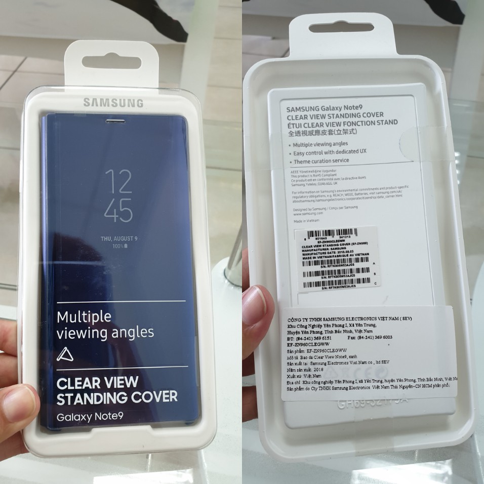 Bao da Clear View Standing Galaxy Note 9 chính hãng | BigBuy360 - bigbuy360.vn