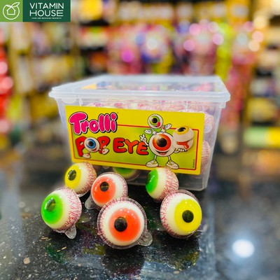 [CHUẨN HÀNG ĐỨC] Kẹo dẻo con mắt Trolli Pop Eye Đức 18.8g -Vitamin House