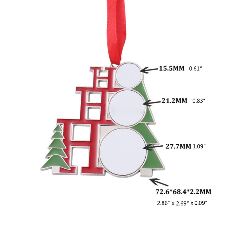 Mojito Phụ Kiện Treo Trang Trí Cây Thông Noel Chuyển Nhiệt Kèm Dây Màu Đỏ