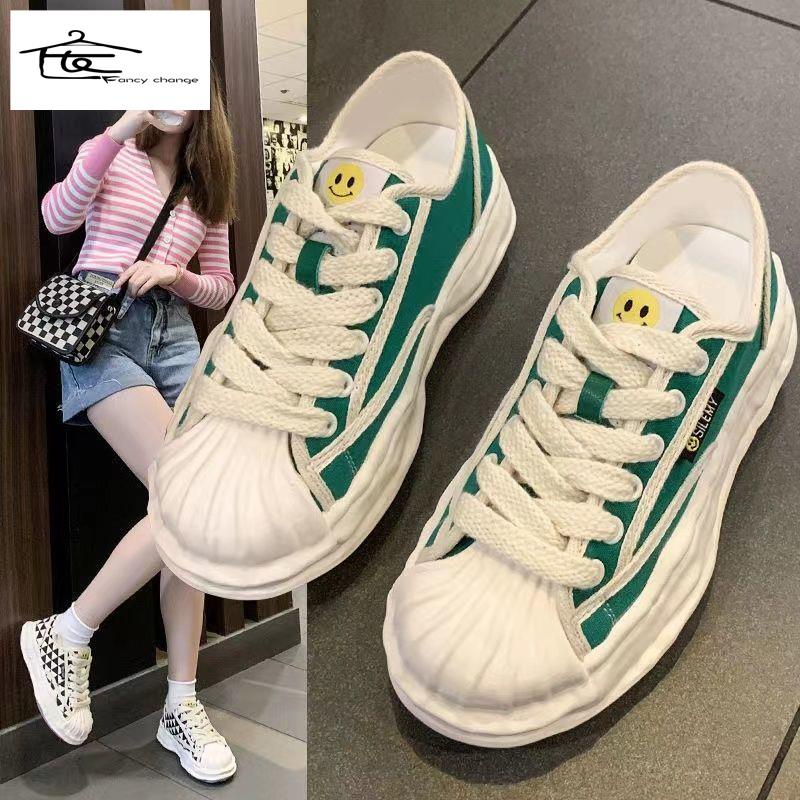 Giày Thể Thao Hở Ngón Chất Liệu Canvas Thời Trang Mùa Xuân Cho Nữ 2022