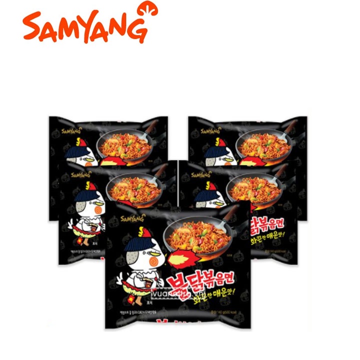 Thùng Gói Mì Cay Hàn Quốc Samyang 140gr - Mì Ăn Liền Gà Cay