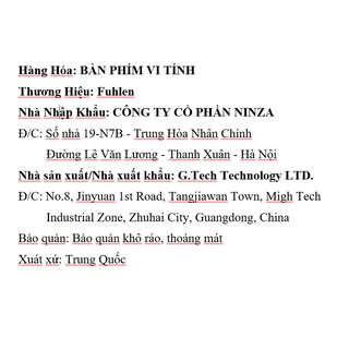 Bàn phím cơ Fuhlen Subverter [Bảo hành 24 tháng] RGB