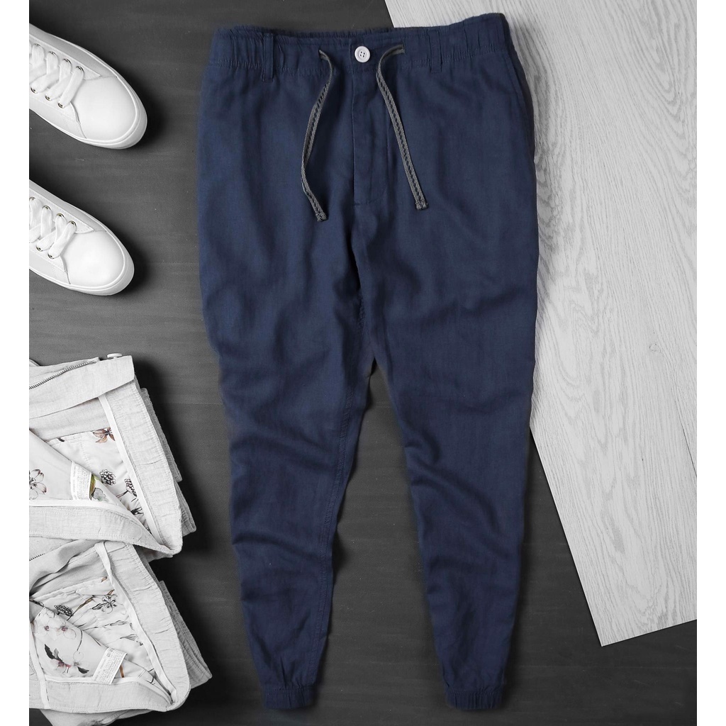[Size 32/36] Quần linen/ đũi  ZARA dáng chinos chuẩn sang, vải mát mặc thoải mái quanh năm, có big size