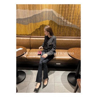 Quần jeans, quần bò loe dáng dài co giãn hack dáng