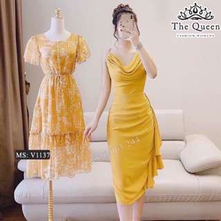 Đầm body nữ 2 dây bèo chất phi bóng