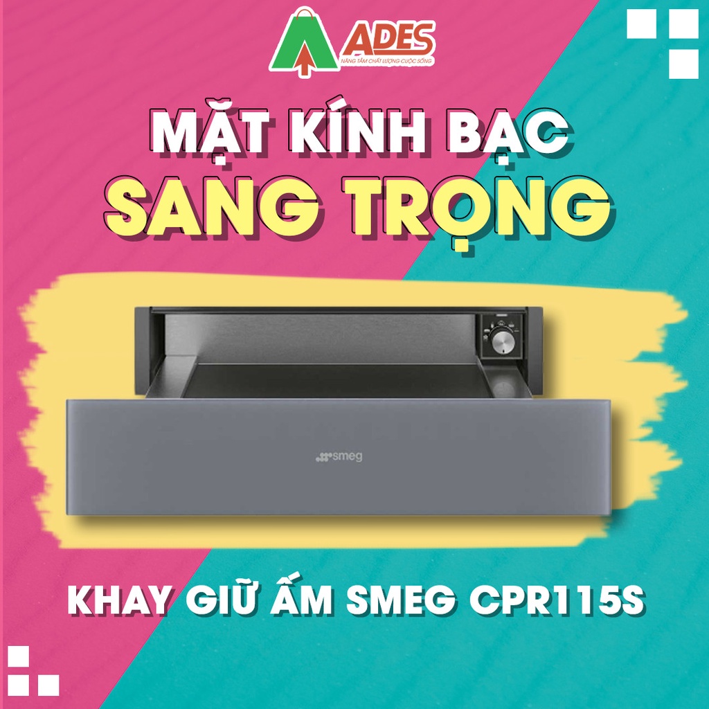 [Mã 154ELSALE2 giảm 7% đơn 300K] Khay giữ ấm Smeg CPR115S - Bảo Hành Chính Hãng