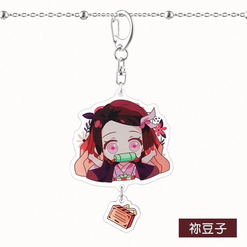 COSER KING Demon Slayer Nhân vật hoạt hình Anime Keychain Nezuko Tomioka Yoshiyoshi Tanjiro Butterfly Ninja Chanahu Collection