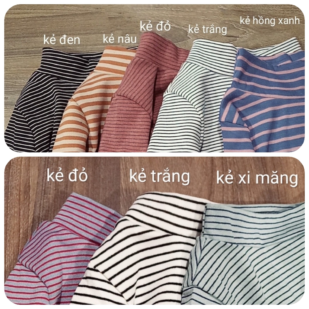 Áo cotton len kẻ cô 3p giữ nhiệt QATE362 chất đẹp cho bé trai và bé gái | BigBuy360 - bigbuy360.vn