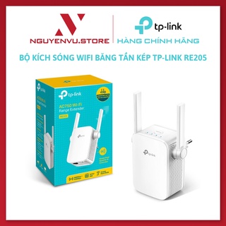 Bộ Kích Sóng WiFi Băng Tần Kép TP-Link RE205 AC750 - Hàng Chính Hãng