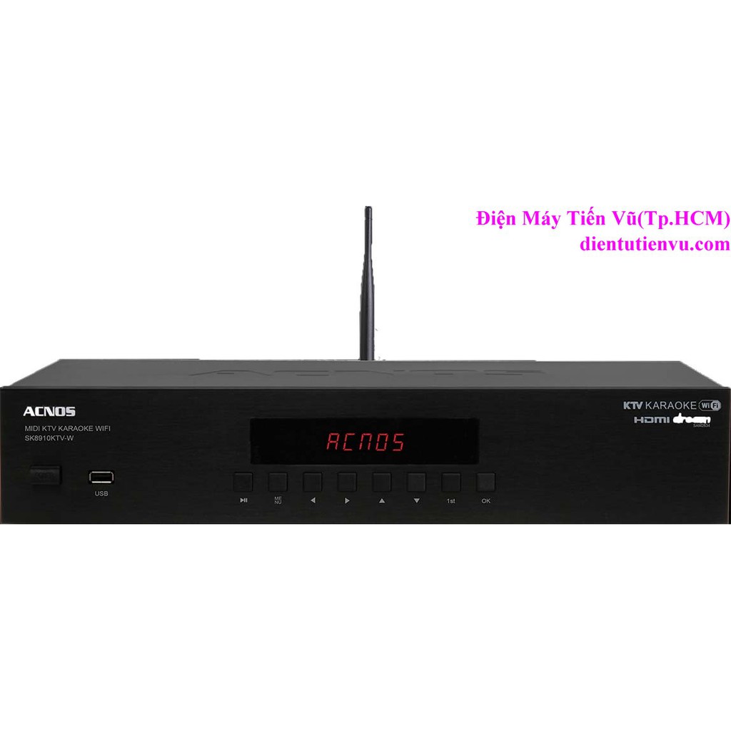 Đầu karaoke Wifi Acnos SK8910KTV-W (Đen) + Tặng kèm 16GB