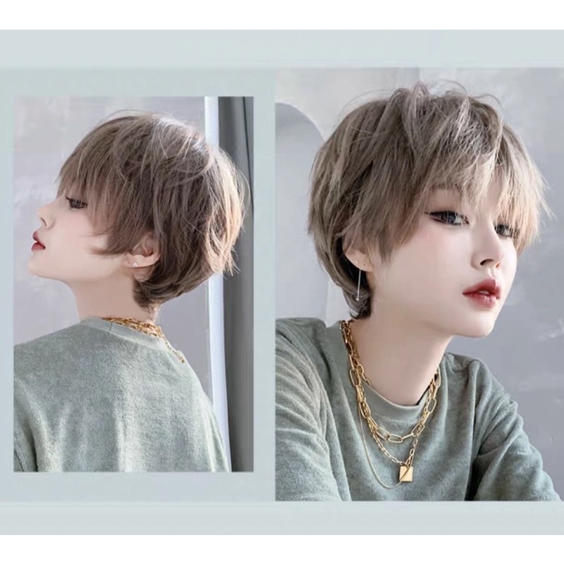 Tóc giả cả đầu tém ngắn của nữ kiểu tomboy md3016❇️freeship ❇️Tocgiacherry ❇️