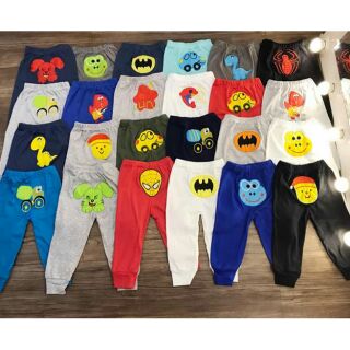Combo 10 quần dài mông thú cho bé trai bé gái