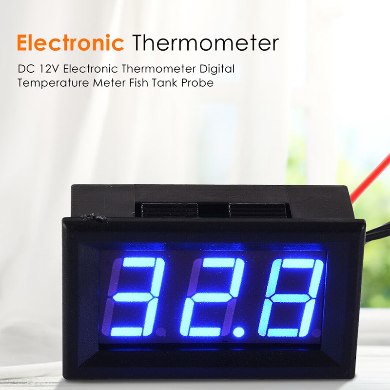 Nhiệt Kế Điện Tử 12V Đo Nhiệt Độ Hồ Cá Trong Tủ Lạnh